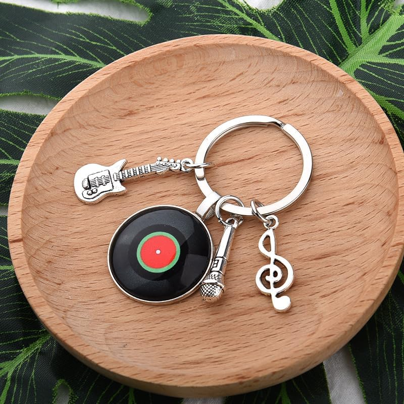 Music Themed Gifts for Musicians Singers Music Note Keychain Gifts for Music Choir Teacher Appreciation Gifts for Best Friend Birthday Gifts for Music Lovers Gifts for Men Son Microphone Keychain Gift image number 3