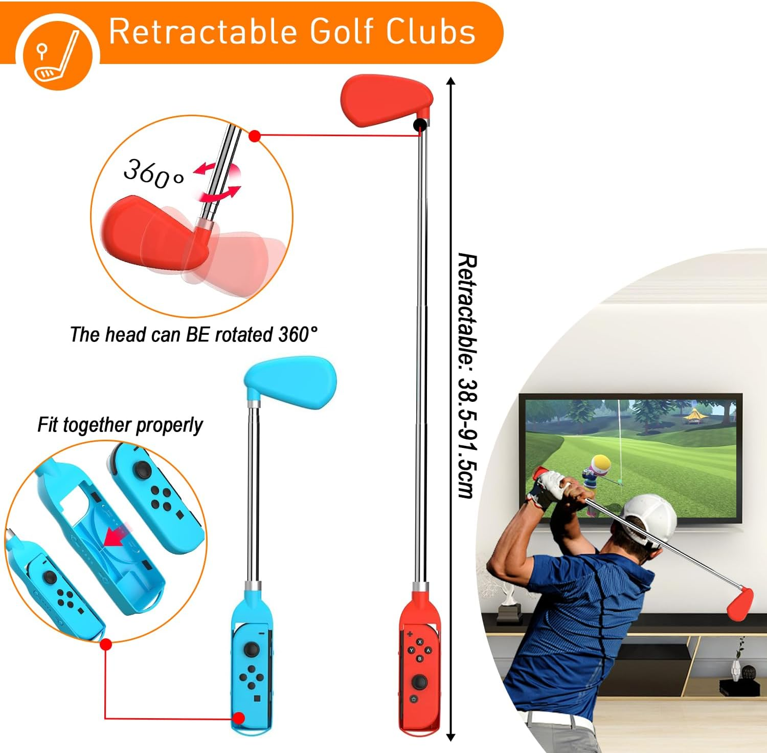 Switch Sports Accessories Bundle, 12 in 1 Switch Sports Accessories Bundle for Nintendo Switch Sports, Family Accessories Kit Compatible with Switch/Switch OLED Sports Games image number 1