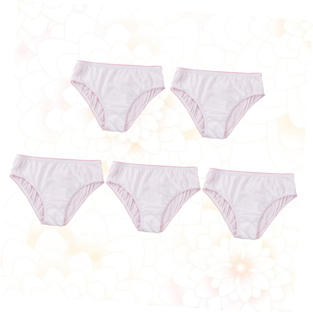 FOMIYES 5Pcs Disposable Cotton Underpants XXL Breathable Postpartum Briefs for Pregnant Women Travel Maternity Soft Portable Panties for Mom Postpartum Care