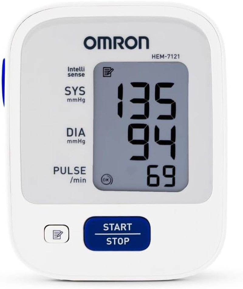 OMRON HEM7121 Clinically Validated Standard Upper Arm Blood Pressure Monitor with Irregular Heartbeat Indicator - Medium to Large Soft Cuff (22-42Cm), 30 Reading Memory, One Touch Use, Hypertension Indicator and 6 Year Warranty When Registered Online image number 4