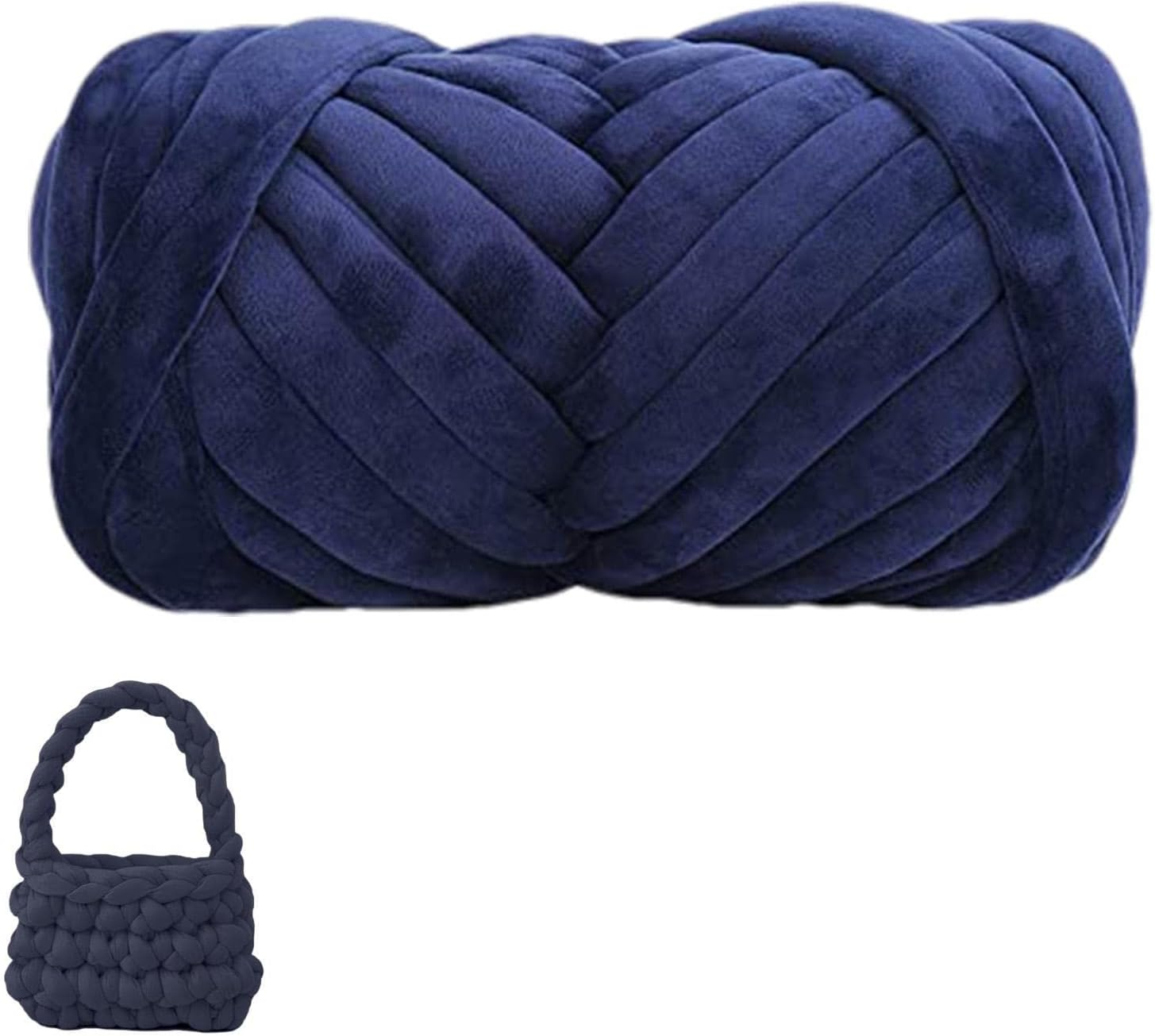 T-Shirt Yarn | Giant Yarn for Blanket Pillow | 1 Roll/20 Yards Chunky Yarn for Arm Knitting Crochet for Making Blankets, Doormats, Cat Houses, Cushions, Pillows, image number 1