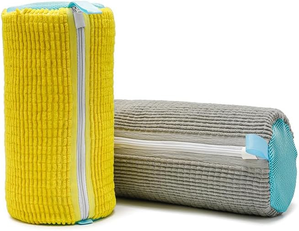 Washing Machine Shoe Bag (2-Pack) - Reusable Laundry Mesh Bag with Zipper, Prevents Deformation & Tangling for Sneakers/Running Shoes, Thickened Protective Wash Bag for Home Use image number 5