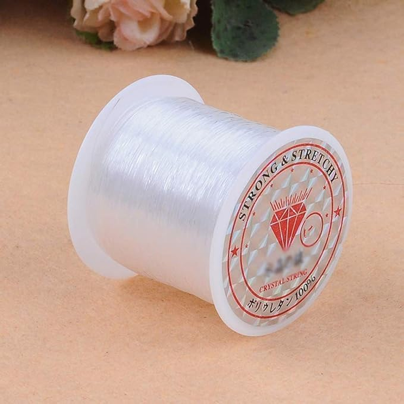 2 Roll Transparent Fishing Thread,Crystal Fishing Line Ultra-Strong Invisible String Clear Nylon Fish Fishing Line Spool Beading String for the Hanging Ornaments, Sew Hobby, Bead and Crafts (0.2Mm) image number 4
