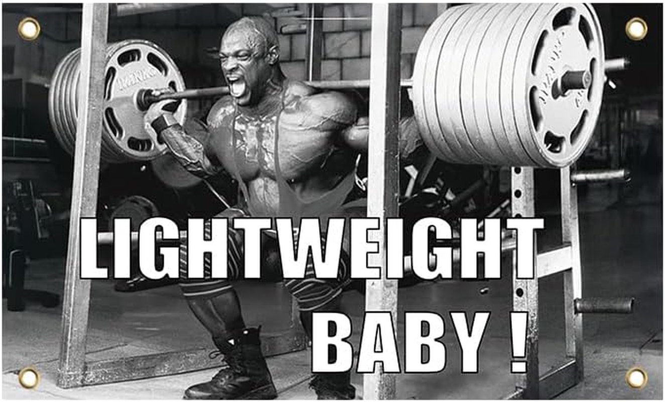 3X5 Feet Ronnie Coleman Lightweight Flag with Four Brass Grommets - Inspire Your Workout with This Flag - Inspirational Stay Motivated with Cool Motivation Art - Fitness Wall Decor for Gym image number 3