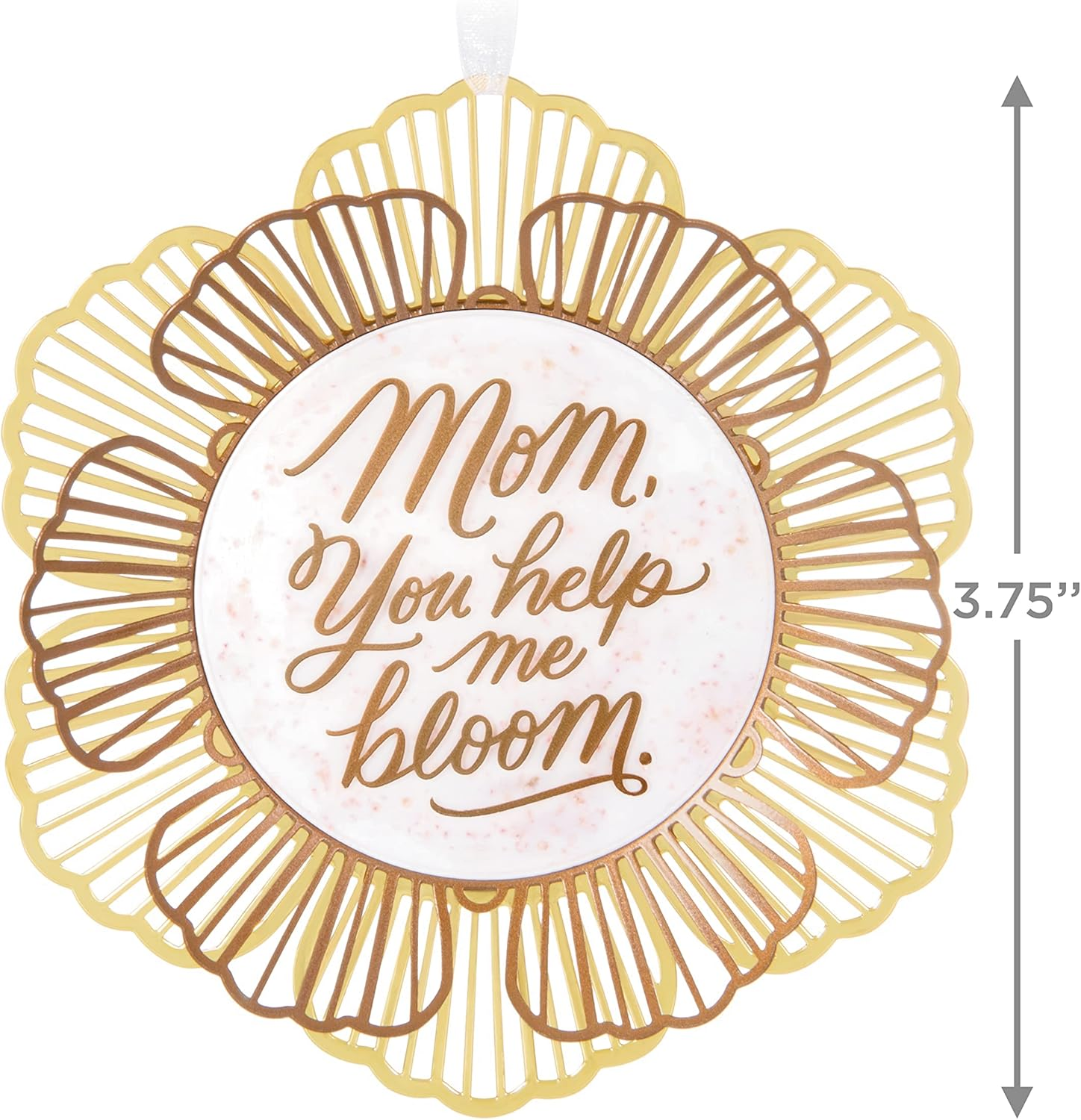 Hallmark Keepsake Christmas Ornament 2023, Thank You Mom, Metal Flower image number 6