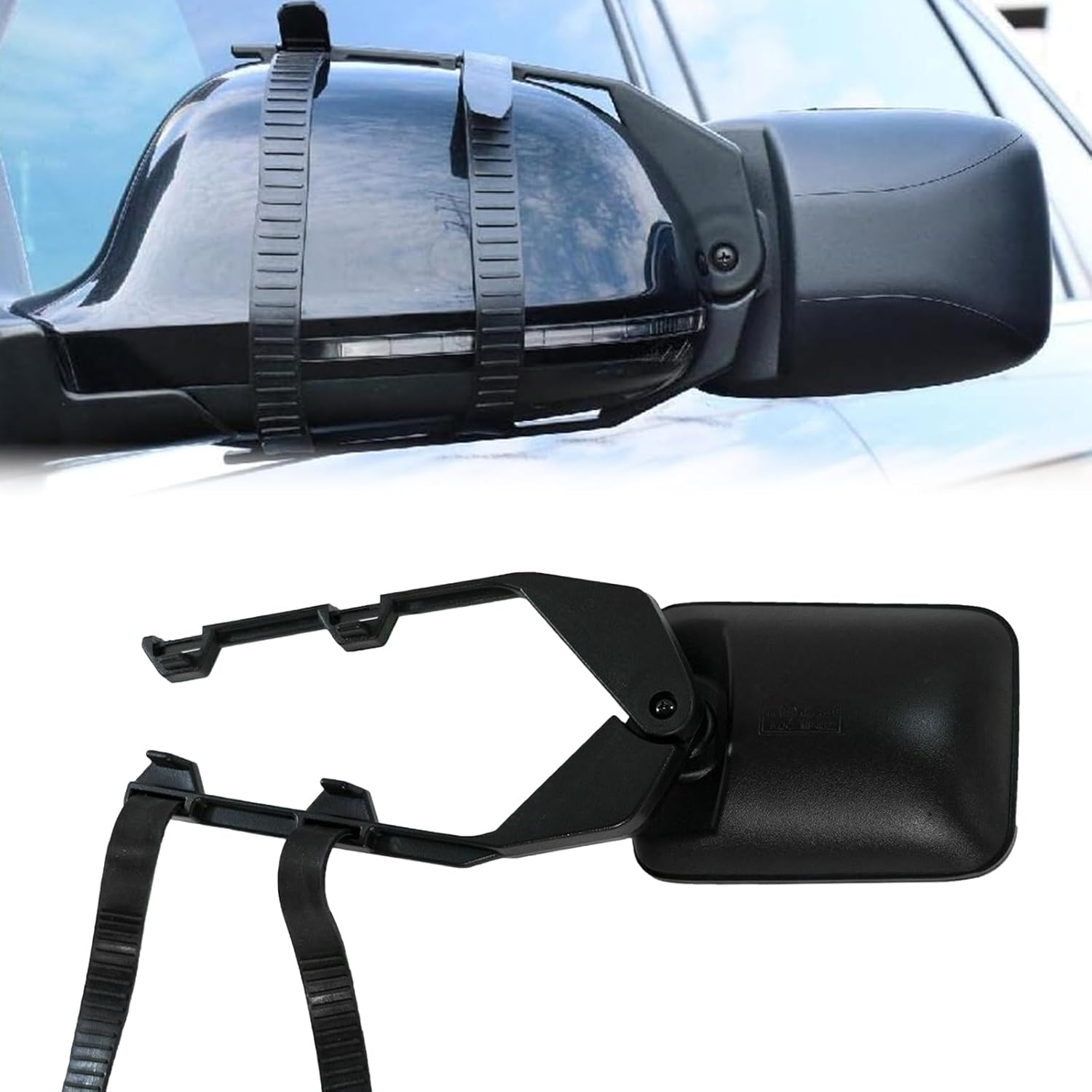 Car Towing Mirrors - Baceyong Trailer Caravan Towing Mirrors Wing Mirror Long Arm Extensions for Caravan Towing, Pack of 1 image number 1