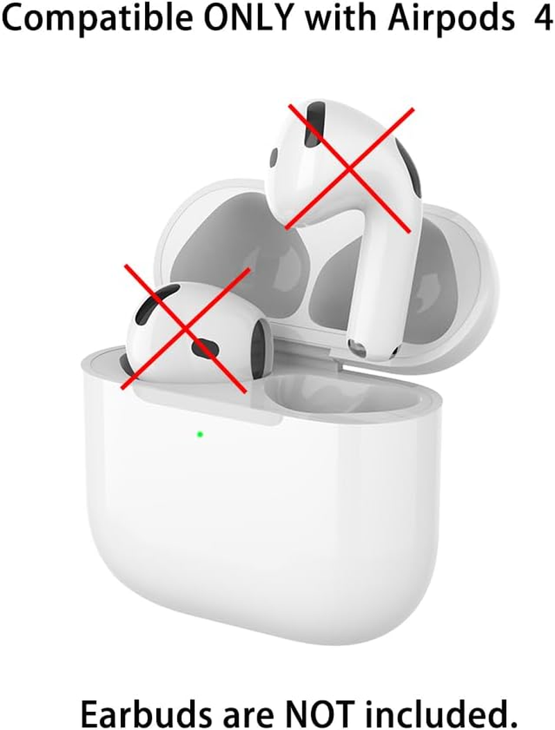 Wireless Charging Case Compatible with Airpods 4Th Generation, USB-C Port with Airpods 4 Charging Case Replacement,No Airpod 4Th image number 6