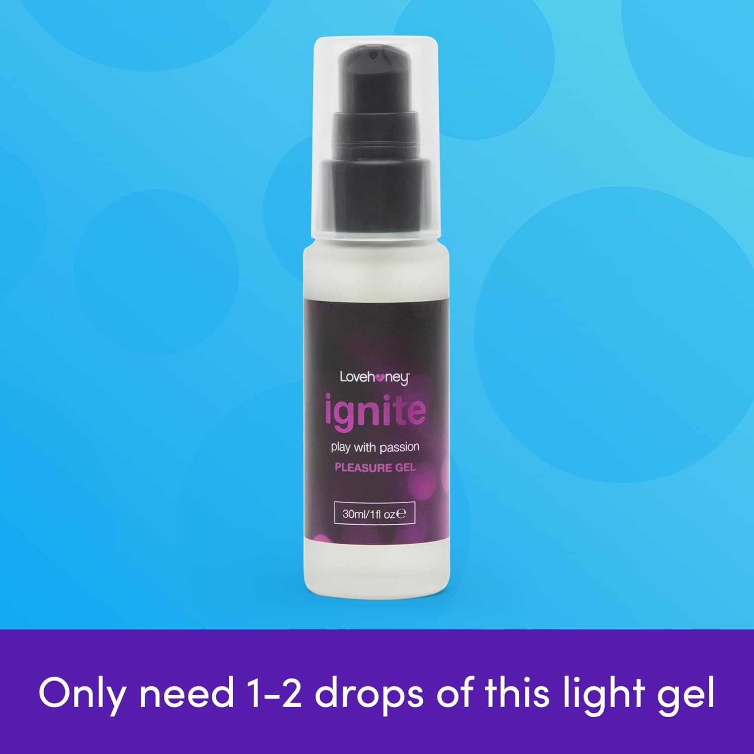 Lovehoney Ignite Water Based Lube Gel - Silky Tingle Lubricant & Licks for Men, Women & Couples - Versatile & Light Smooth Lubricant - 100Ml image number 5