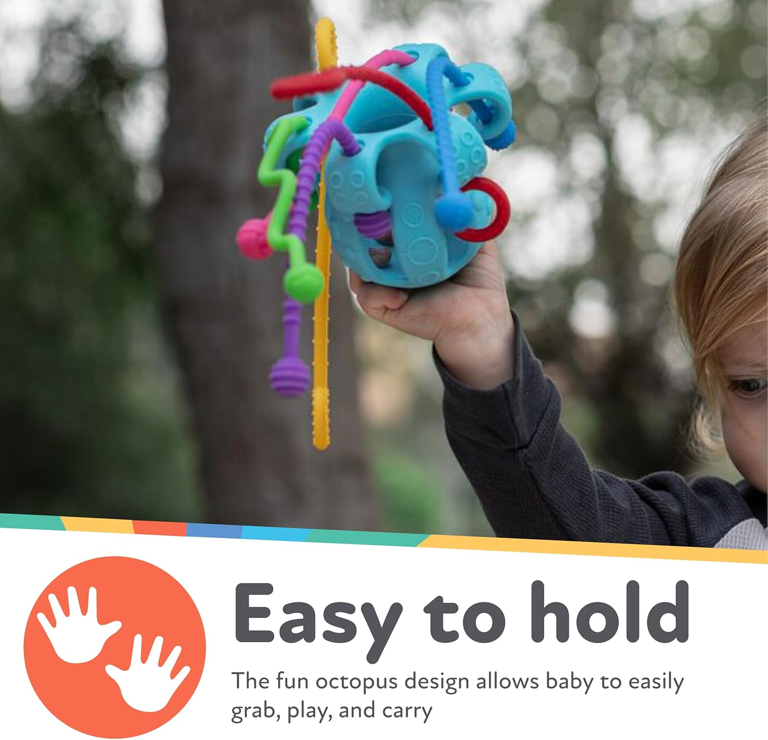 Nuby Octopus All Silicone Bath Toy - Interactive Water Play & Sensory Development - Soft Durable, Bpa-Free, Easy Clean - for Babies & Toddlers 6 M+ image number 3