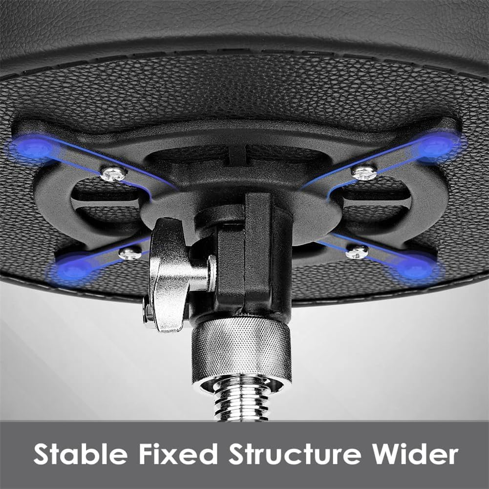 Drum Throne Drum Stool, Adjustable Height Padded Seat with Drum Sticks Anti-Slip Feet Drum Chair for Adults Kids Drummers image number 6