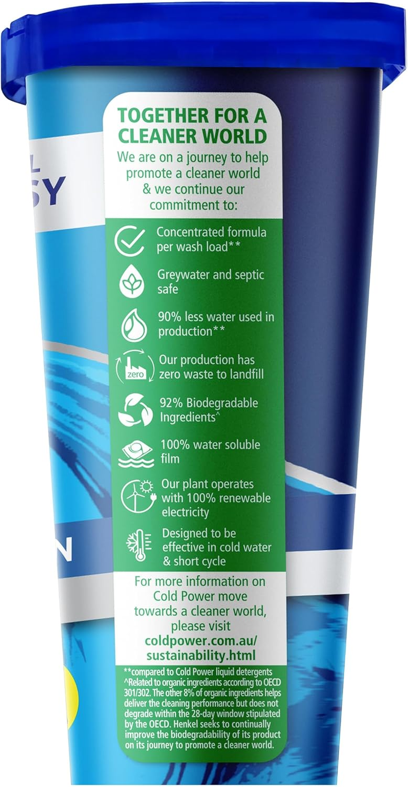 Cold Power Advanced Clean Triple Laundry Detergent 26 Capsules 364 G