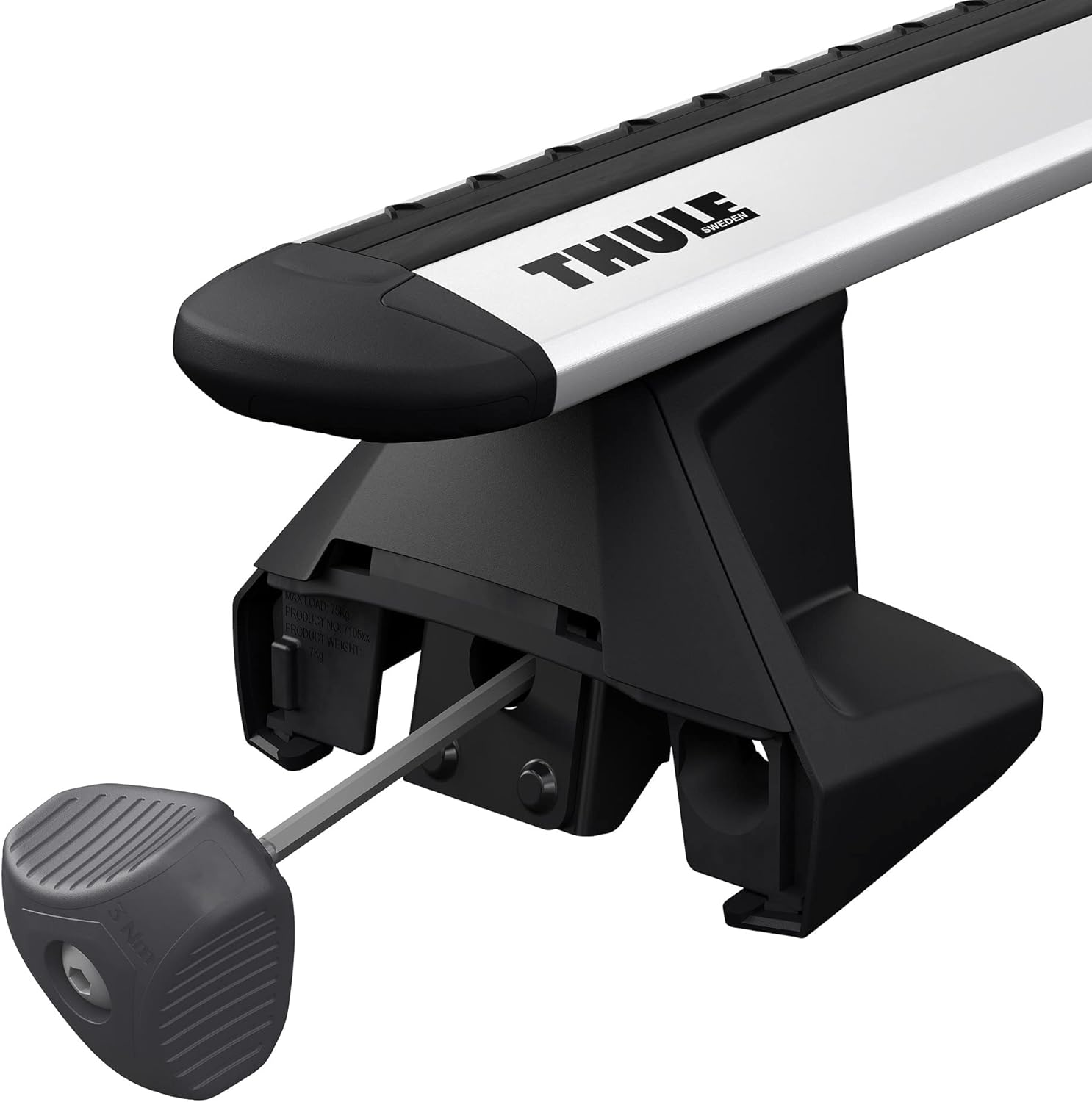 Thule 710500 Clamp Evo Foot for Vehicles 4-Pieces, Black image number 6