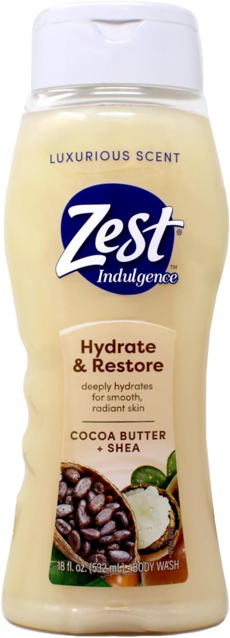 Zest Body Wash, Cocoa Butter 530Ml image number 3