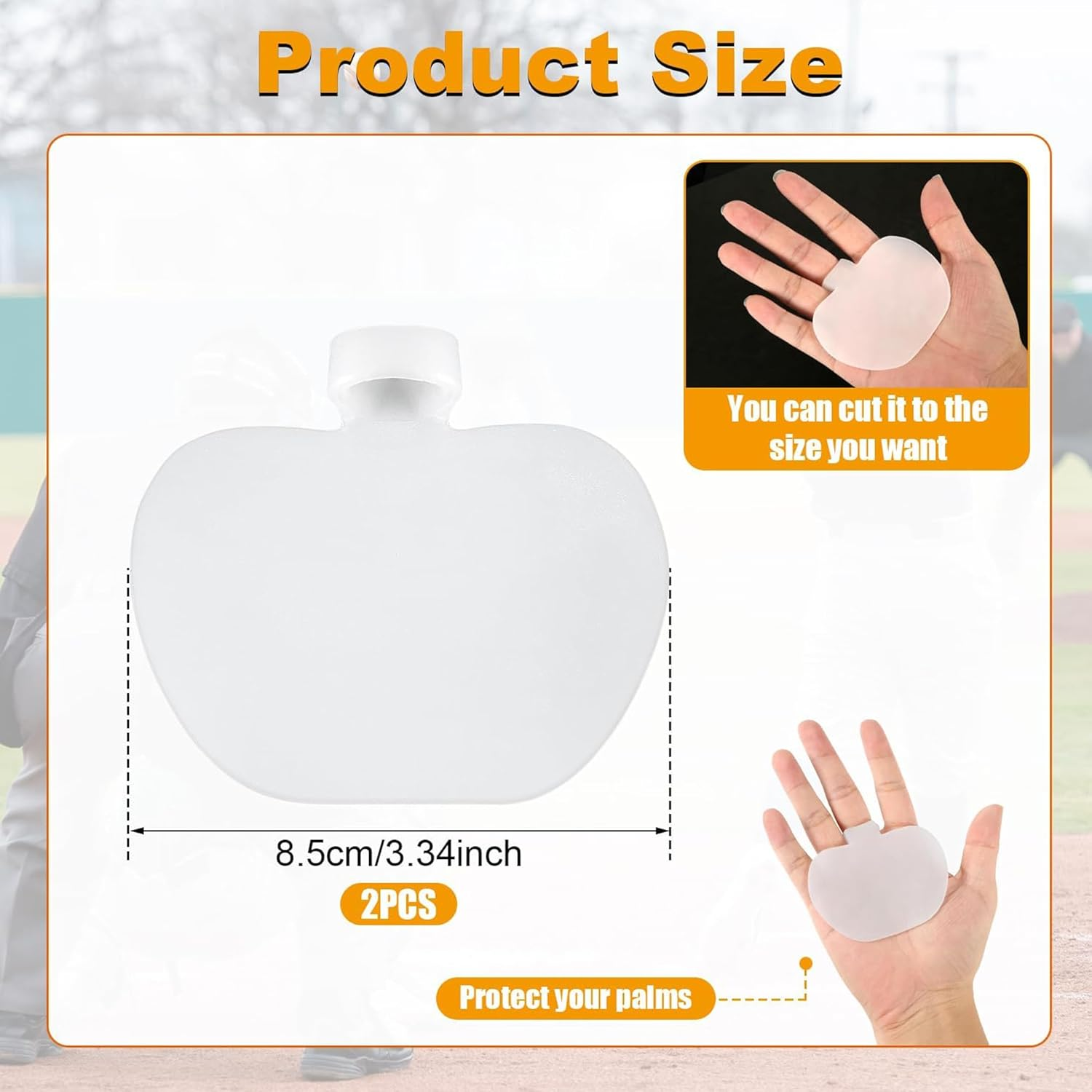 4 PCS Professional Baseball Hand Guard Pads,Palm Pads & Thumb Guards for Catchers,Shock Stop Pads for Baseball & Softball Players - Durable Protection & Comfort for Enhanced Performance image number 3