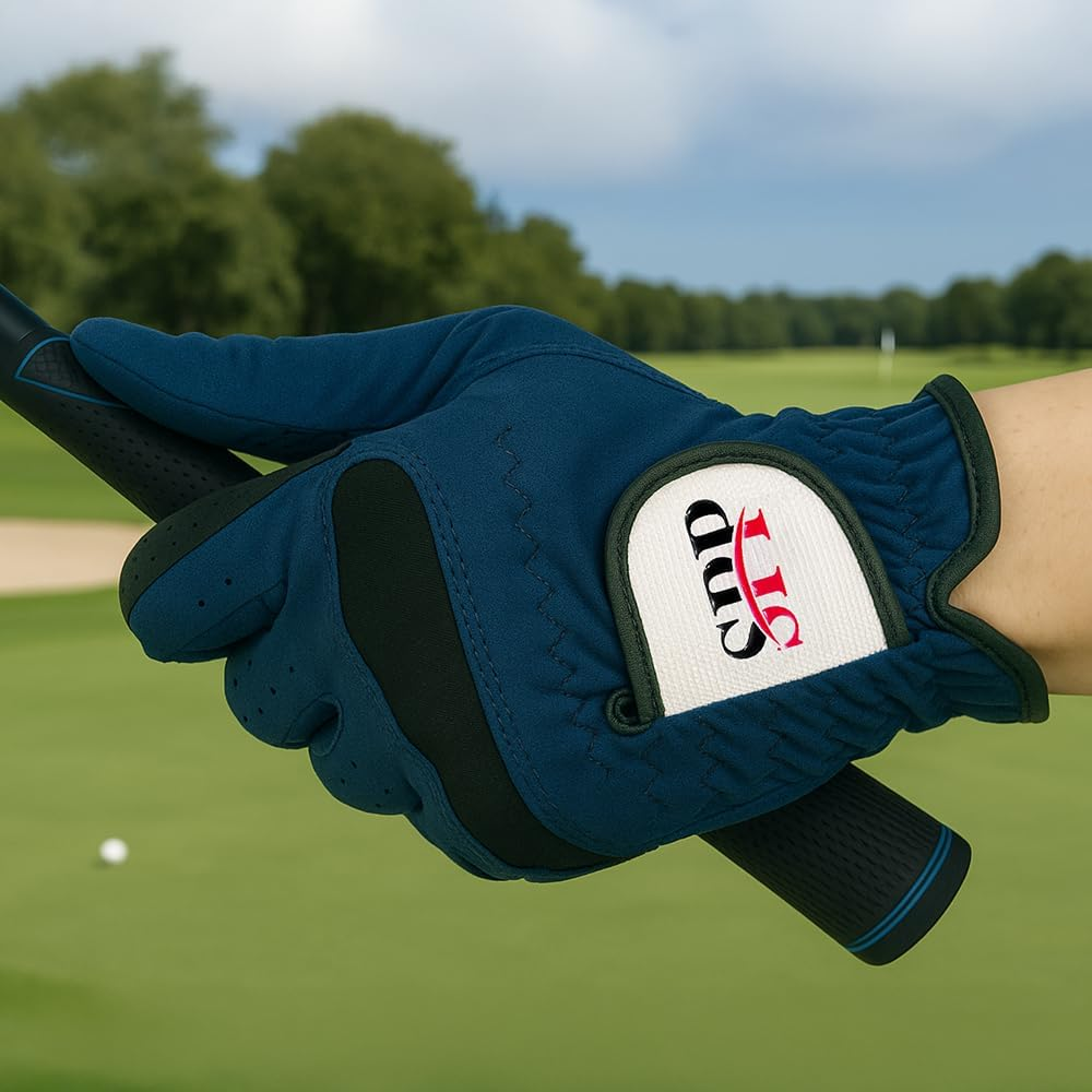SPP Adjustable Golf Gloves-Breathable, Soft Comfortable Fit, Non-Slip Grip, All-Weather Use, Left or Right Hand for Men & Women image number 4