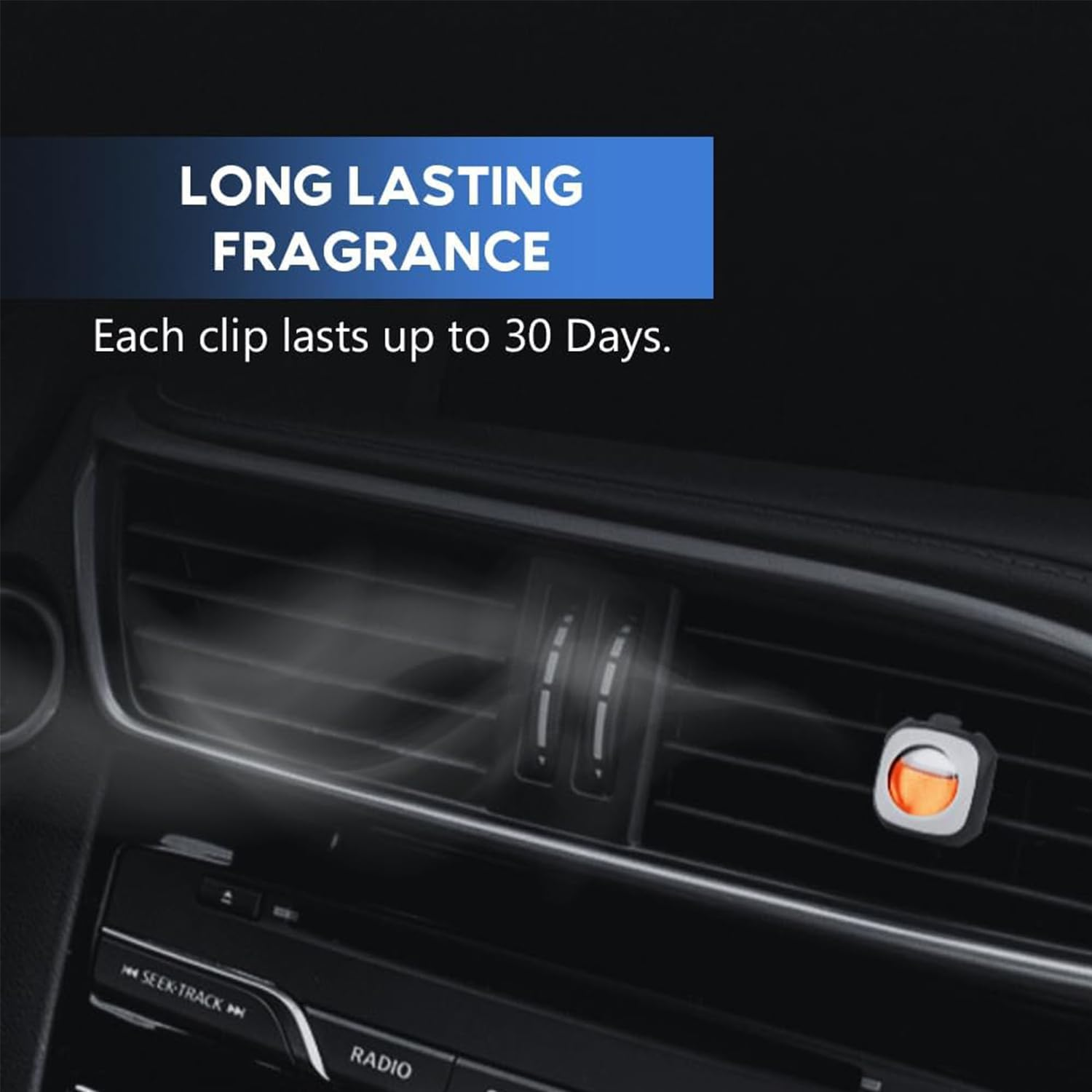 Five Different Scent Car Air Freshener Clip, 5Car Freshener Vent Clips, 4G Each, Long Lasting Air Freshener for Car, up to 250 Days Car Refresher Odor Eliminator image number 5
