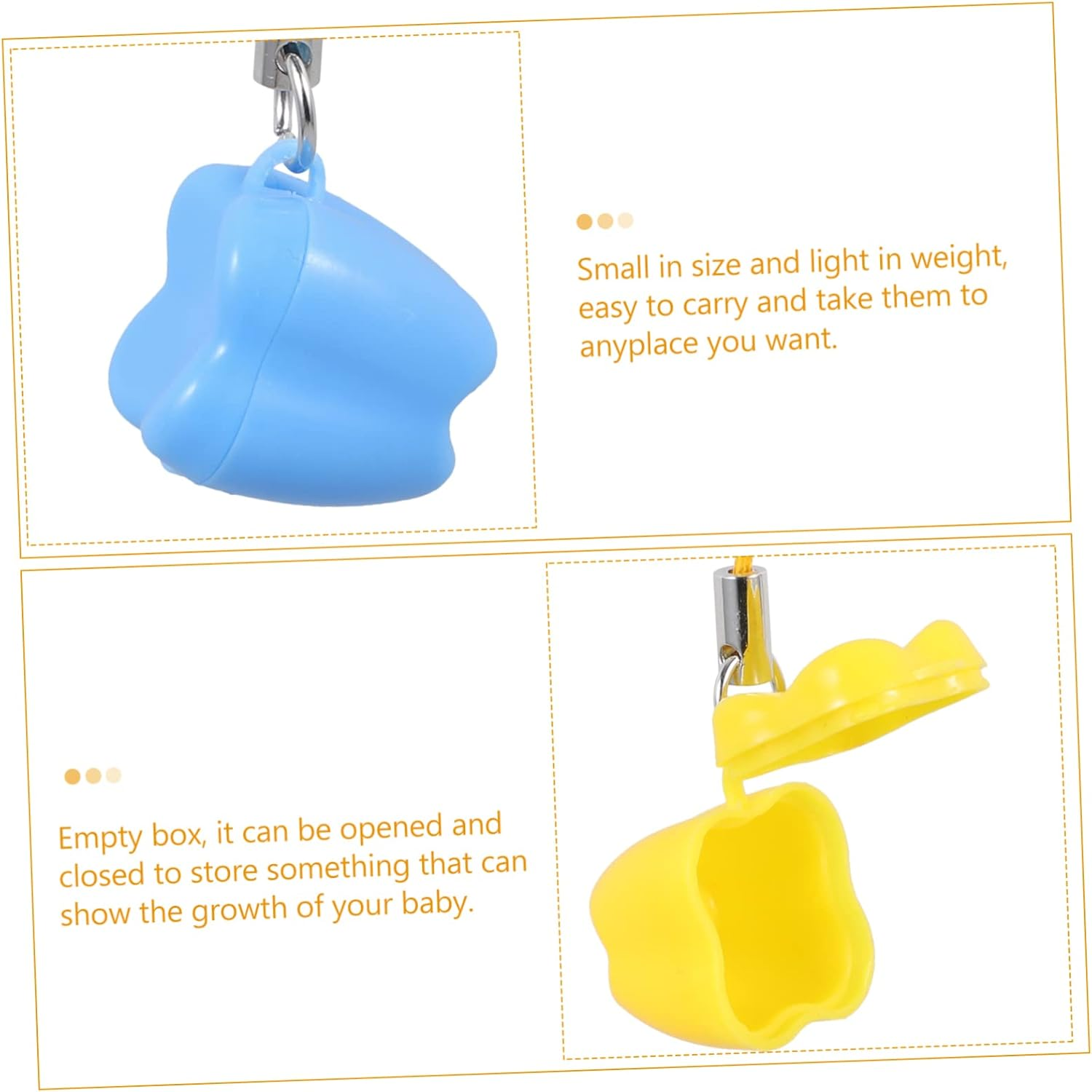 Yardwe 20Pcs Boy Girl Tooth Saver Boys and Girls Tooth Case Keepsake Box Mixed Box for First Portable Holder image number 3