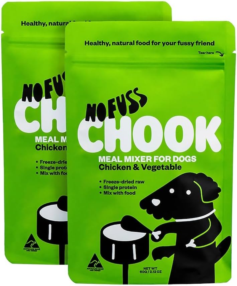 No Fuss Chook Meal Mixer Dog Food 60 G (Pack of 2) image number 1