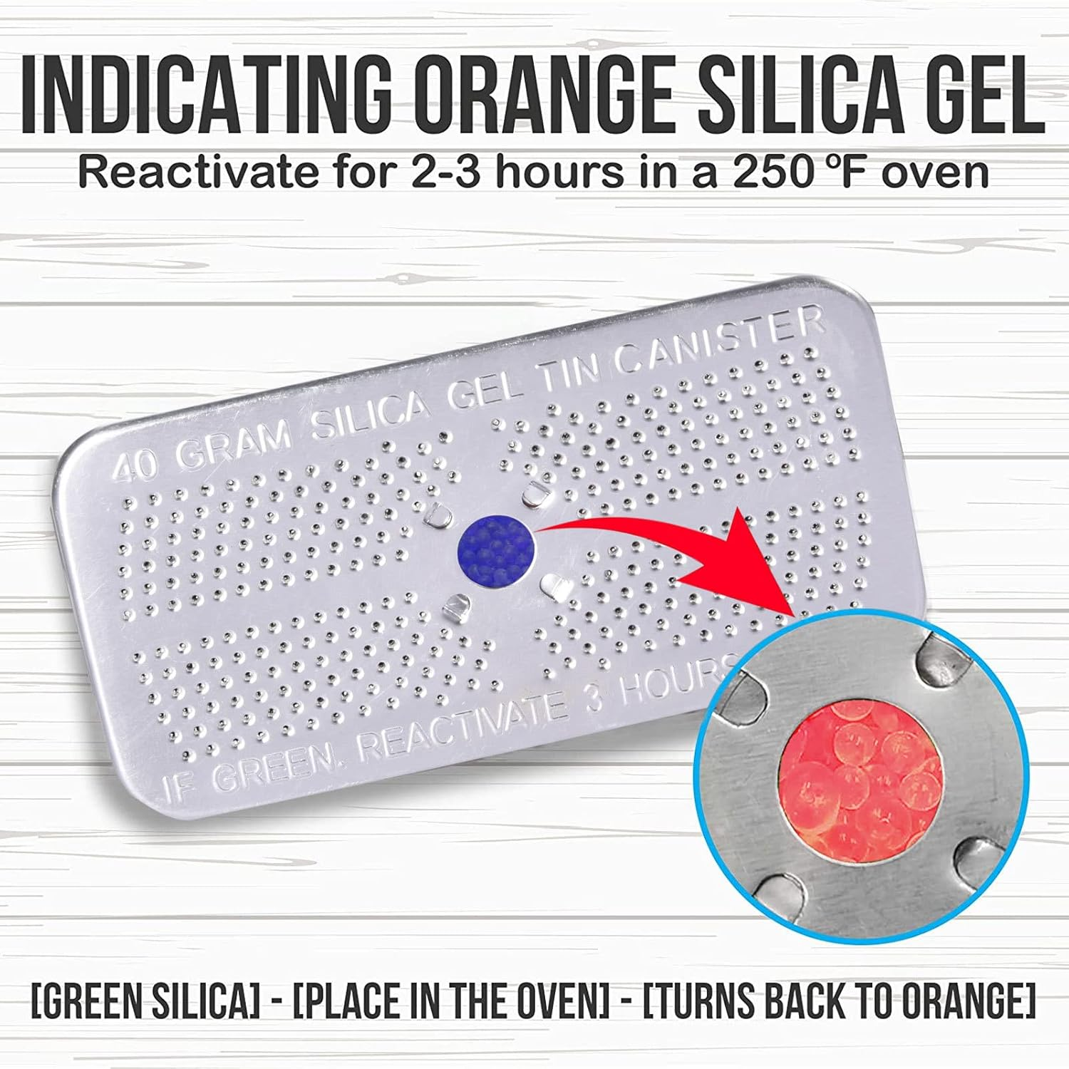 Reusable Dehumidifier, Moisture Control Packets, Dehumidifier Orange Indicating Desiccant Reusable Moisture Absorber Bag for Car Closet Cabinet Bag Storage Box Qarido image number 6