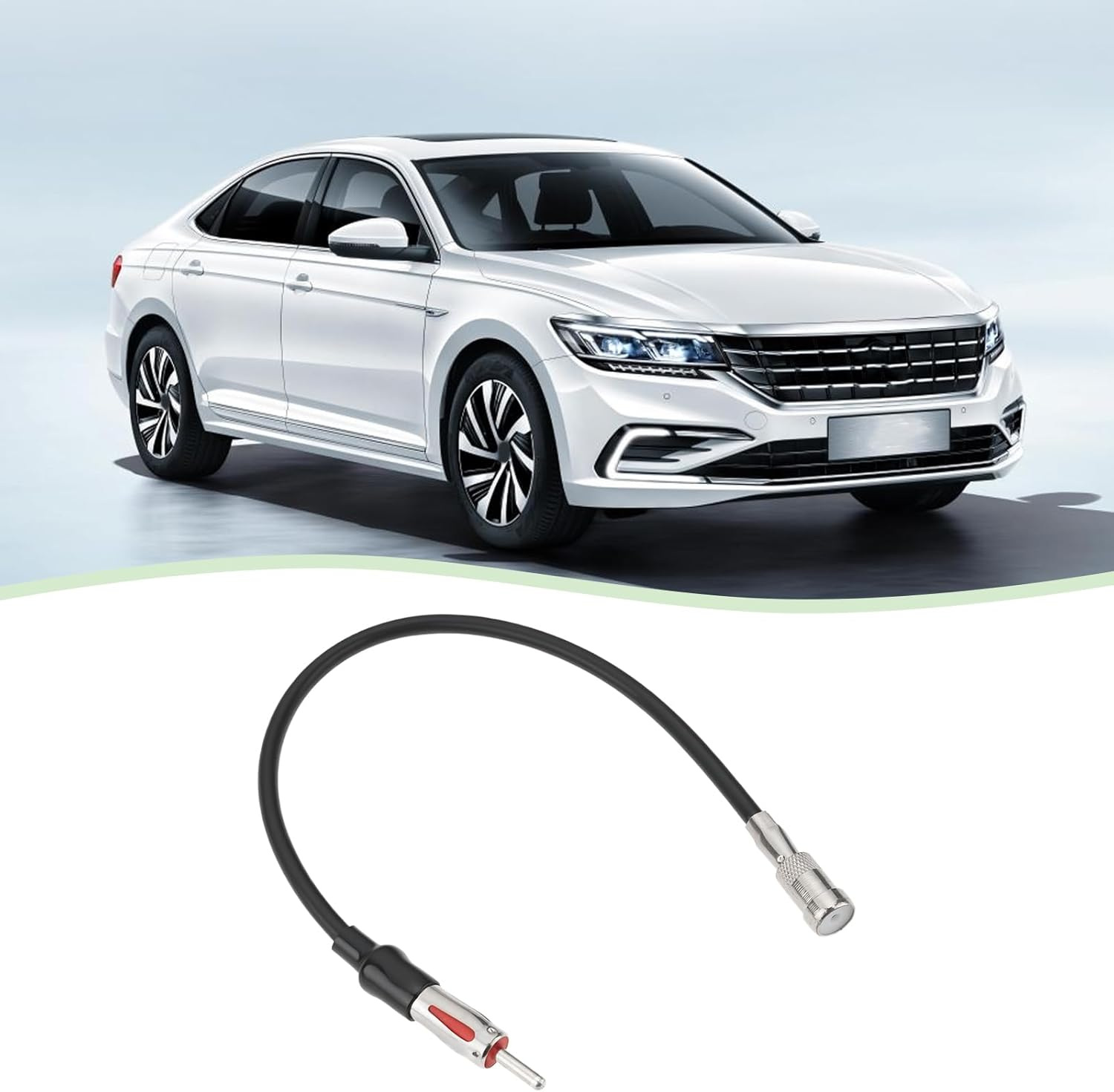 2Pcs Car Radio Stereo Antenna Adapter Compatible with VW Compatible with Ford Focus Compatible with Benz Compatible with BMW image number 3