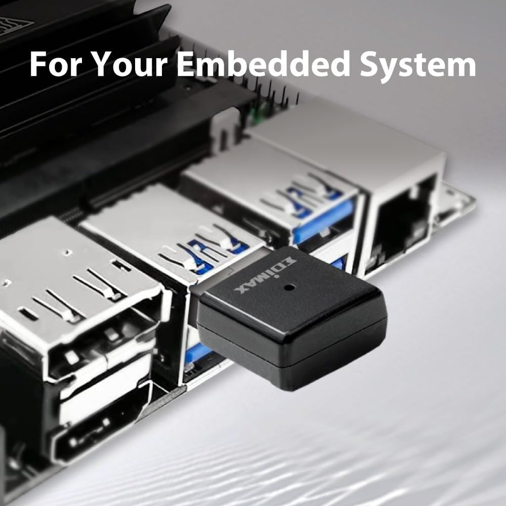 Edimax Wi-Fi 5 802.11Ac Industrial Grade AC650 Dual-Band Wireless Networking USB Adapter for PC and Embedded Systems, Windows, Linux, Extreme Temperature Tolerance -4F to 167F, IEW-7811UTC image number 1