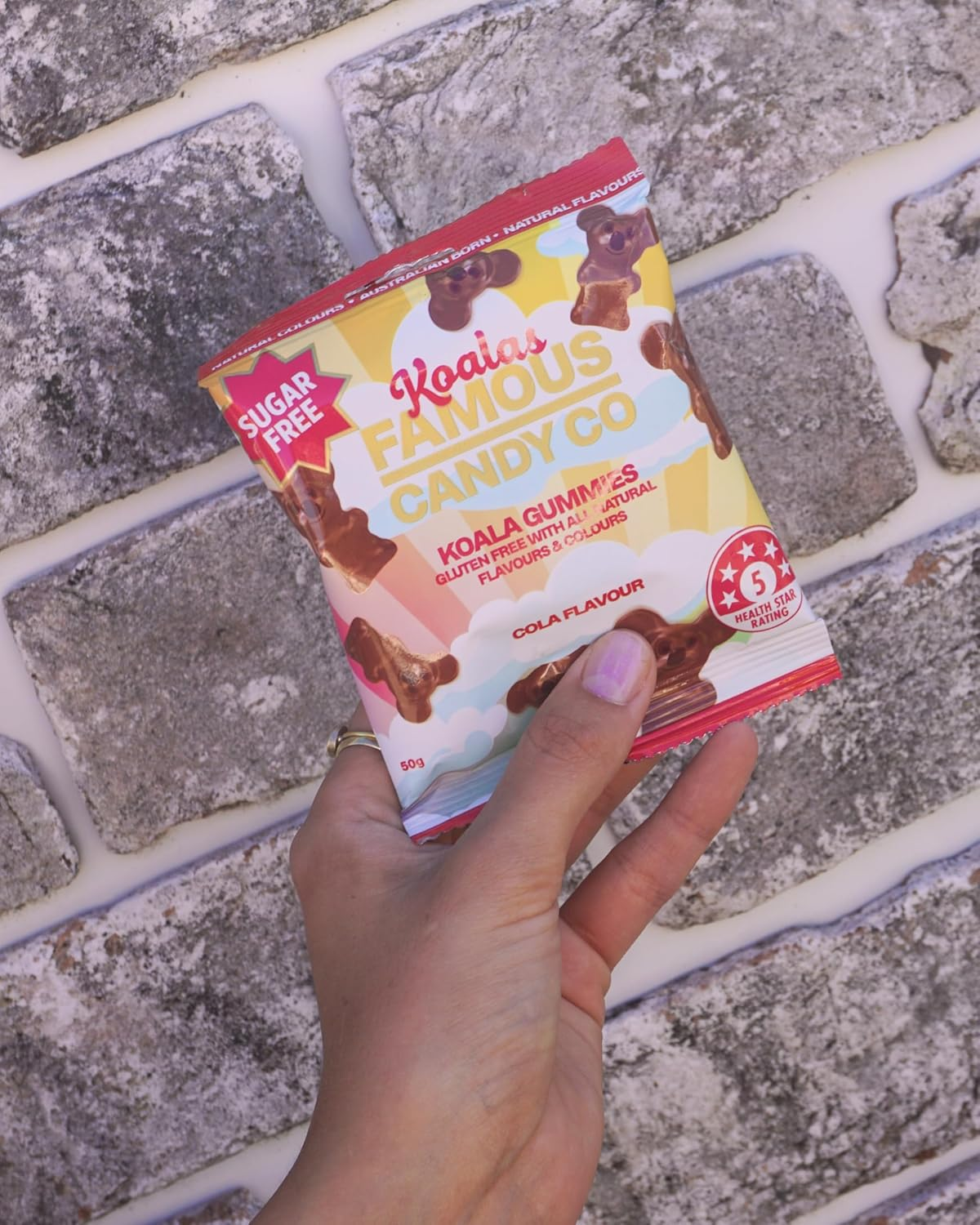 Famous Candy Koalas Cola 50 G (10 Bags)