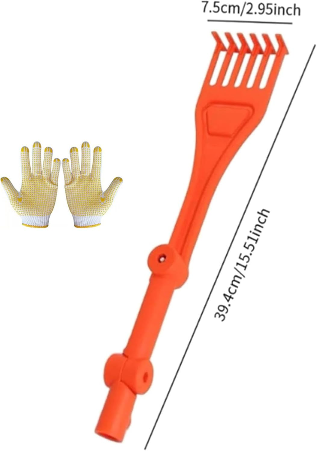 Mini Rake Head &ndash; Gutter Rake Tool for Removing Leaves & Debris from Roofs, Gutters & Hard-To-Reach Areas image number 4