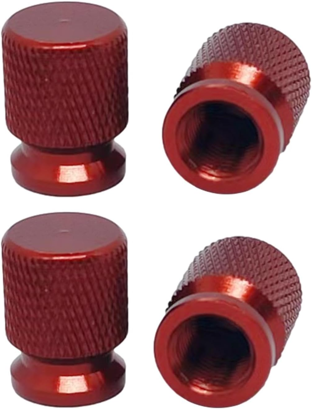Auto Tire Valve Stem Caps | Fashionable 4 Stem Caps | Wear-Resistant Valve Stems & Caps Rust-Resistant for Trucks Bicycles