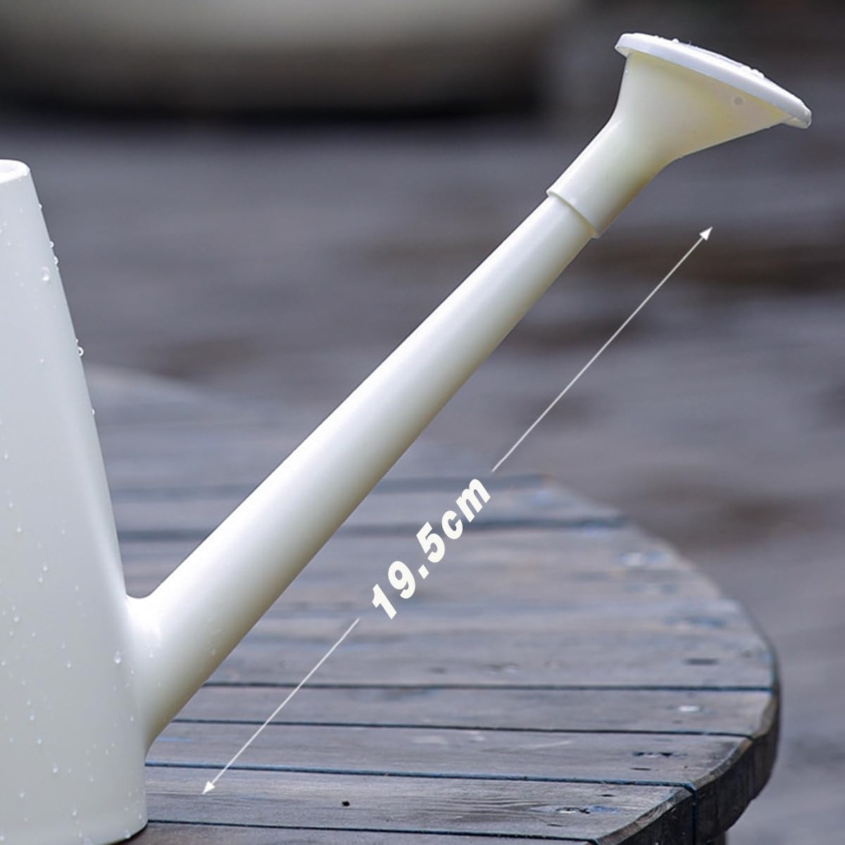 AIMALL Rotatable Sprinkler Head - 1.8L Plastic Garden Watering Can with Long Spout, Available in Gray, Green, Blue, Yellow, Pink, White, 7.67 X 5.9 Inch image number 2