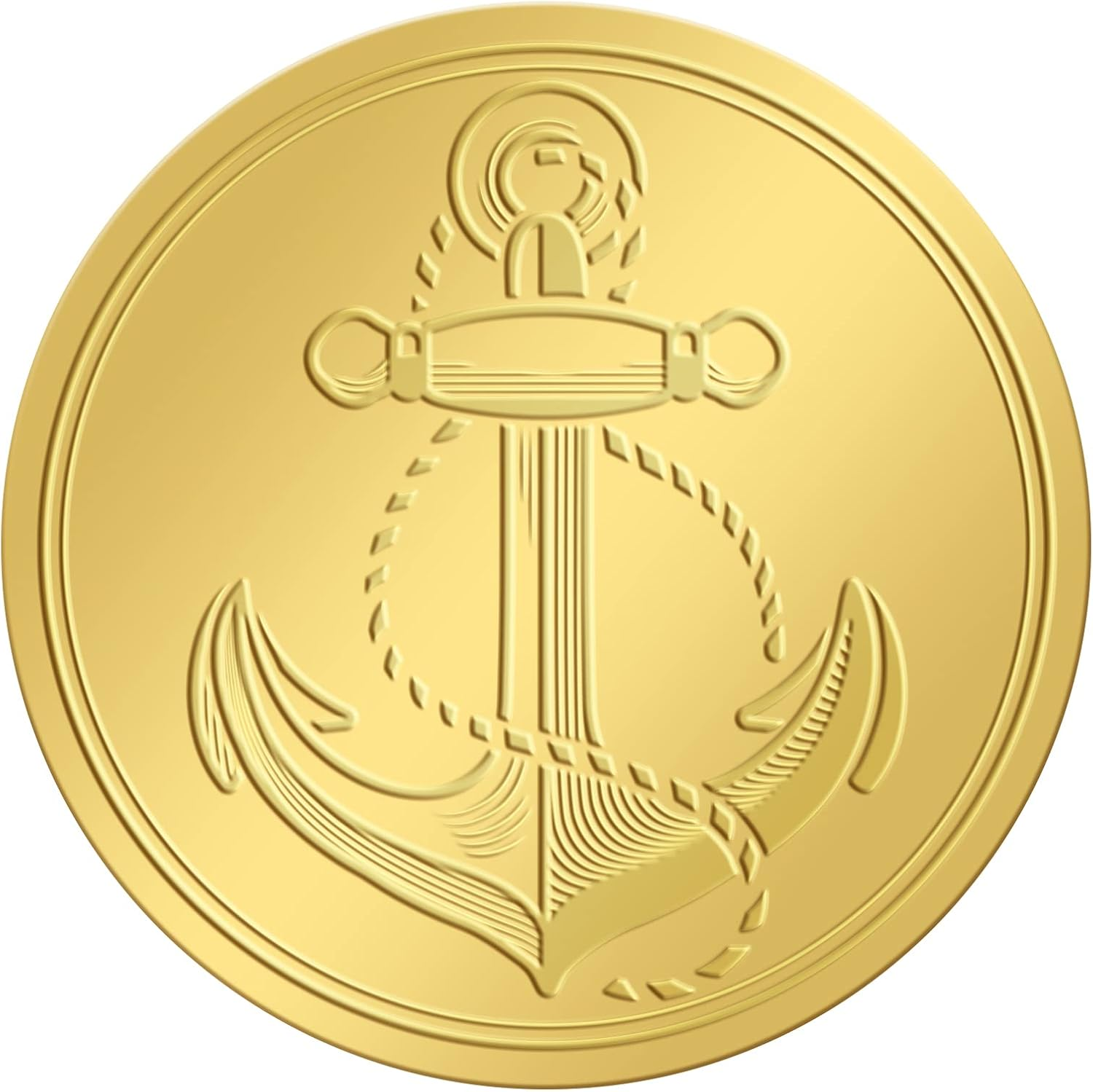 CRASPIRE Sea Shell Stickers 2" Gold Foil Envelope Decorative Seals 100Pcs Seashell Ocean Summer Embossed Seals Adhesive Decal Label for Leter Wedding Invitations Envelopes Gift Packaging Card Making