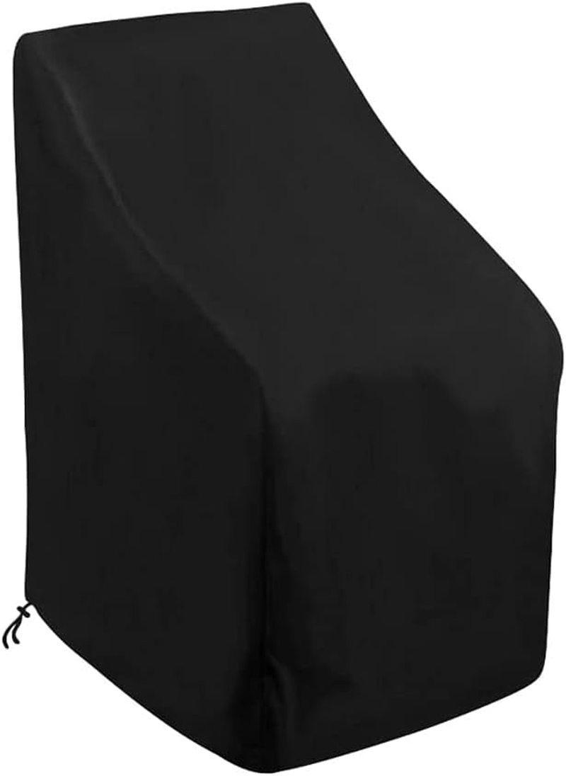 Stacking Outdoor Chair Cover Waterproof Garden Chair Covers,Patio Cover for Stackable Reclining Chairs,Tear Resistant Outdoor Furniture Protector (64X64X120Cm), Patio Chair Cover, Outdoor Chair Covers image number 1