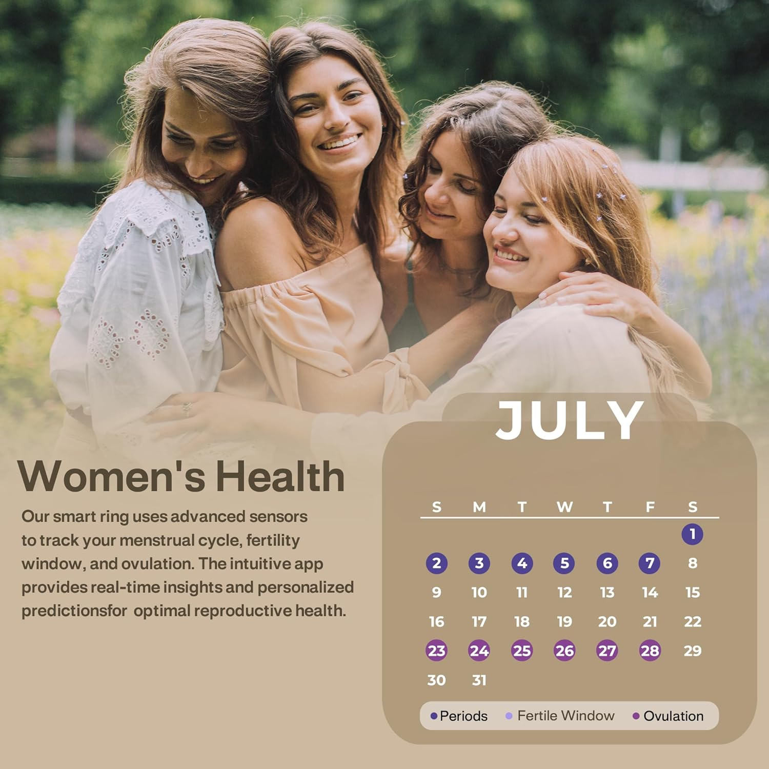 Halo Ring - Our Most Comprehensive Smart Health Ring, Men&rsquo;S and Women&rsquo;S Health, Fitness, Sleep and Entertainment (Size 7) image number 1