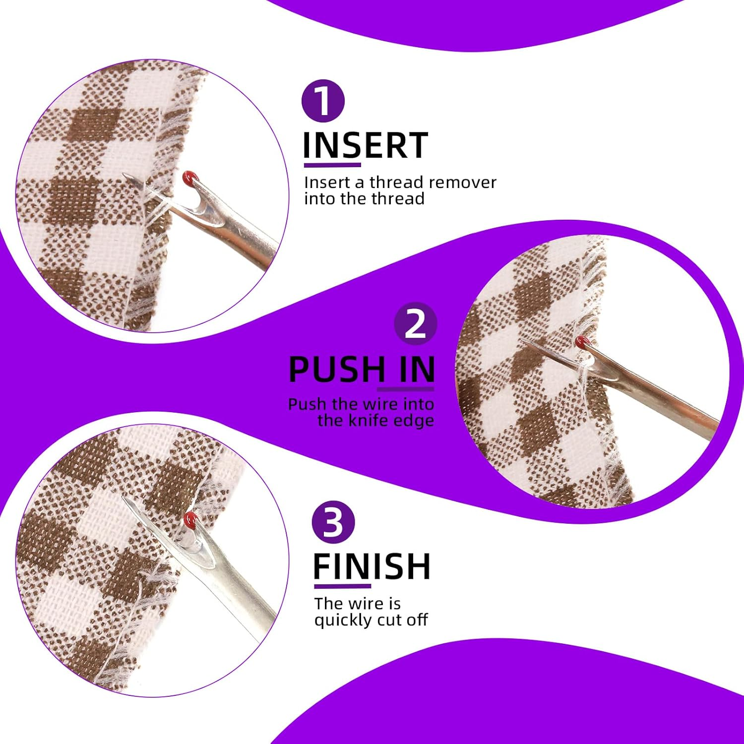 Swpeet 518Pcs Sewing Tools Kit, 10Pcs Professional Tailor'S Chalk, 1Pcs Sliding Gauge and 4Pcs Seam Ripper with 500Pcs Quilting Sewing Pins and 2Pcs Snip Scissor Assortment Kit, Thread Remover image number 4