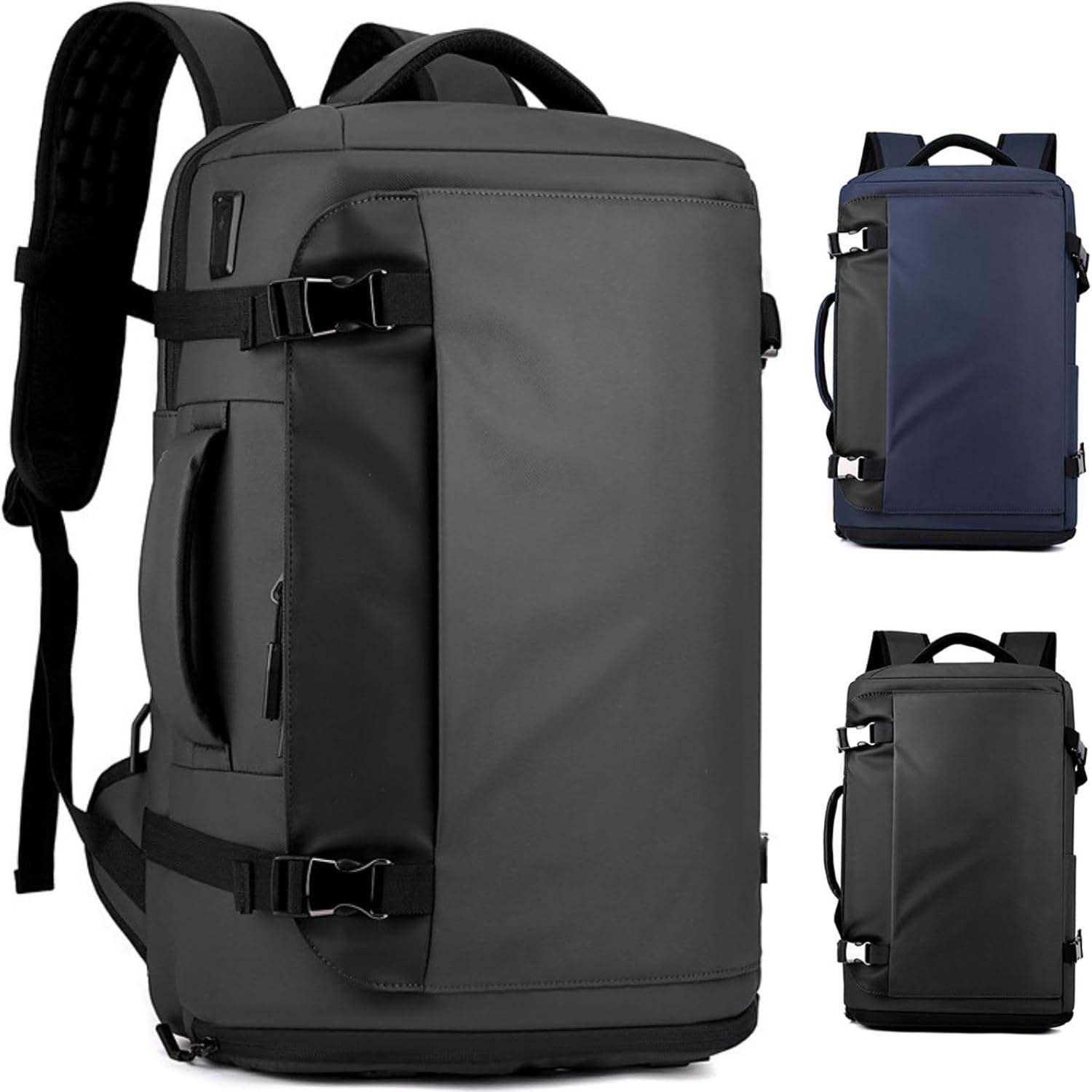 Laptop Backpack,Travel Laptop,Waterproof with Large Shoe Compartment, Side-Open Design, USB-C Charging Port, Anti-Theft for Men & Women, Travel, Hiking, School, Laptop Work Bag, 15 Inch.