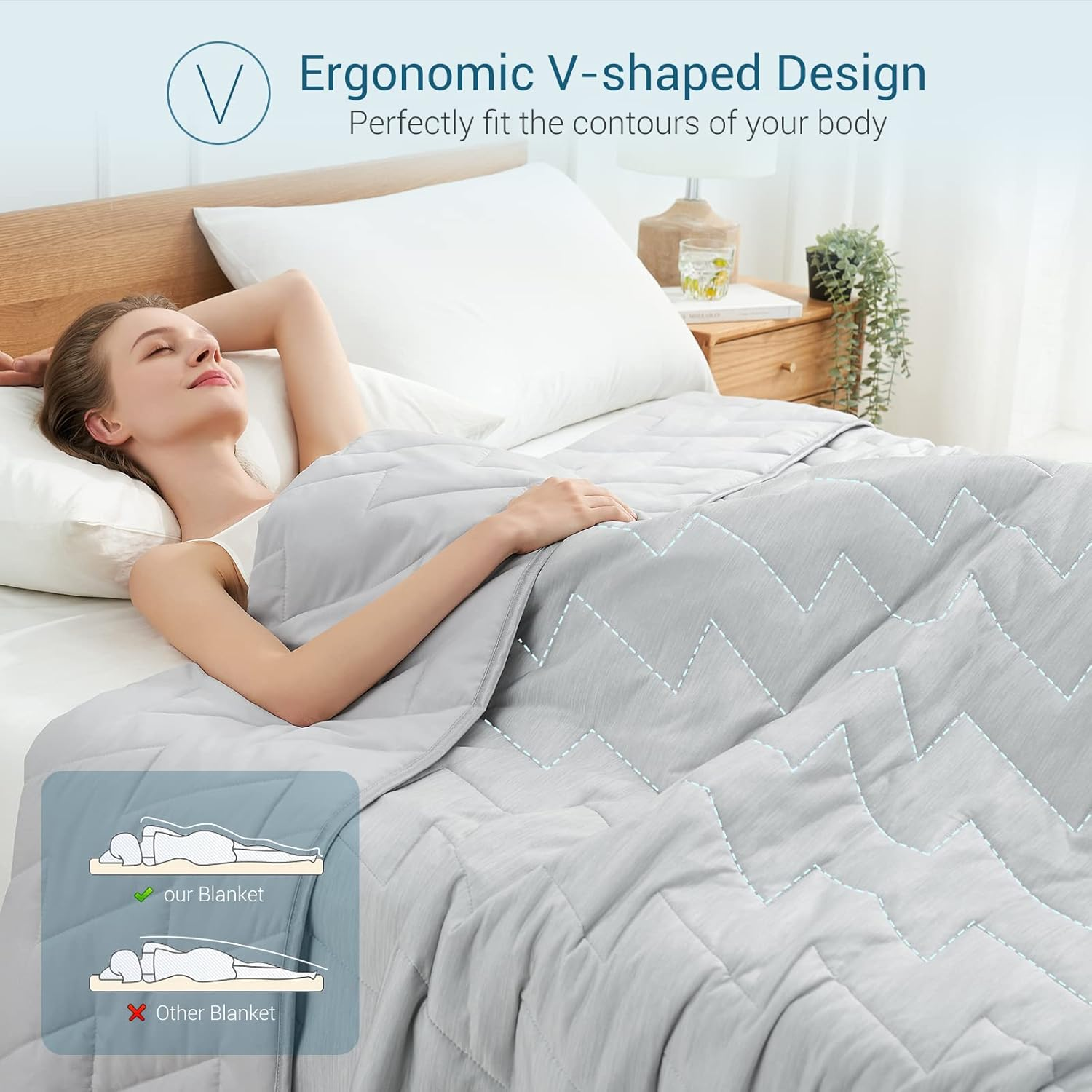 Elegear Cooling Comforter Twin Absorbs Body Heat to Keep Cool, Cooling Blanket for Hot Sleepers Japanese Arc-Chill 3.0 Cool Tech Fabric Summer Comforter Hypo-Allergenic Cooling Quilt