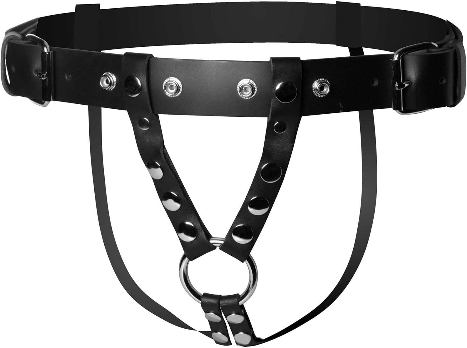 Strict Leather Double Penetration Premium Dildo Harness for Men image number 1