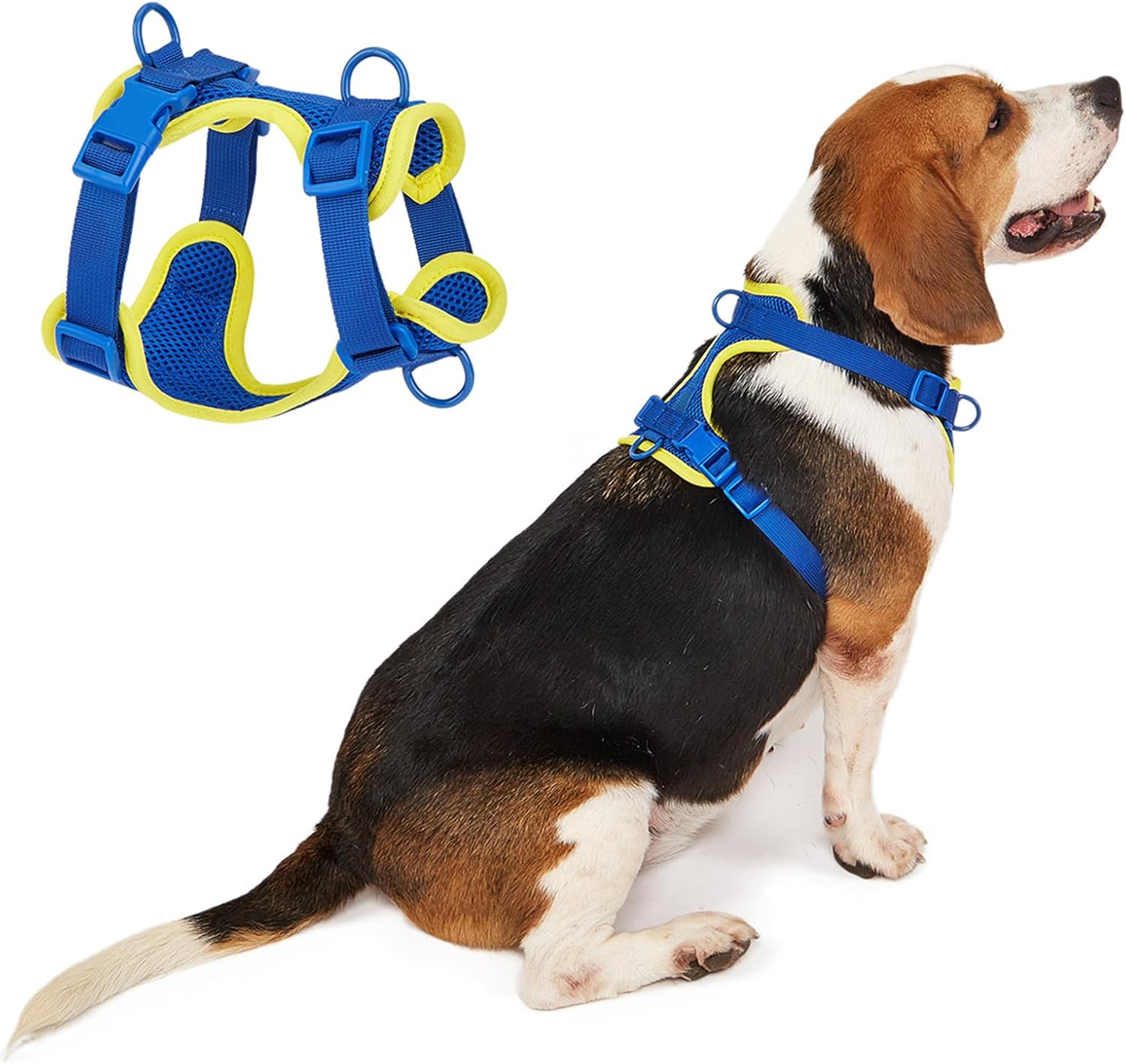 IUOUTG No Pull Lightweight Dog Harness Cute Cat Harness with Breathable Mesh Padded Soft Adjustable Puppy Harness Girl Pet Vest Harness for Small Medium Large Dogs (Purple,S)