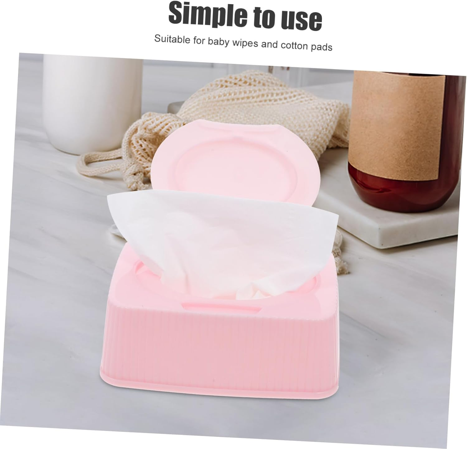 CANIGHT Multifunctional Wipes Dispenser Storage Box for Makeup Wipes Dustproof Moist Easy Pullout for Home Travel