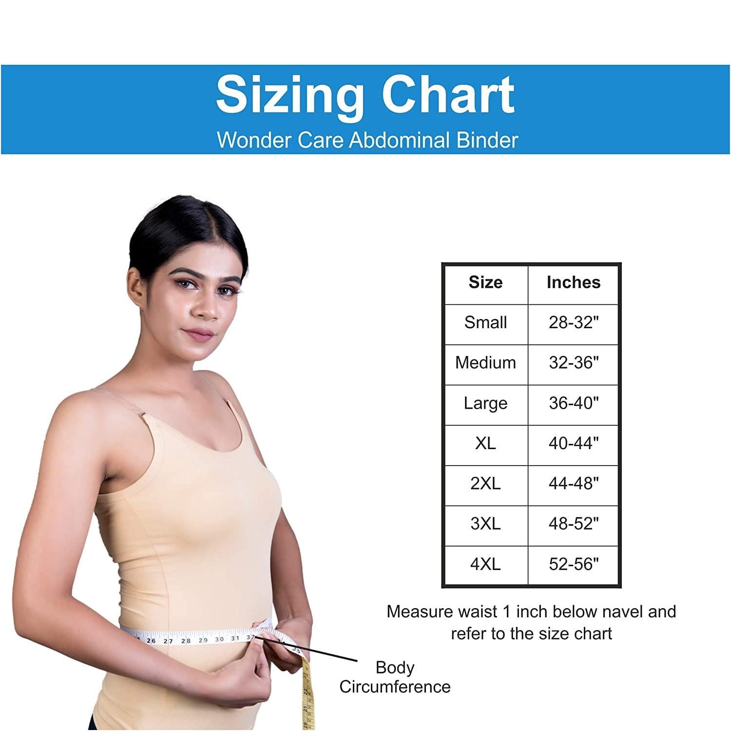 Wonder Care Abdominal Belt after Delivery Tummy Reduction Trimmer Belly Slimming Binder for Women & Men Abdomen Compression Support (M) image number 2