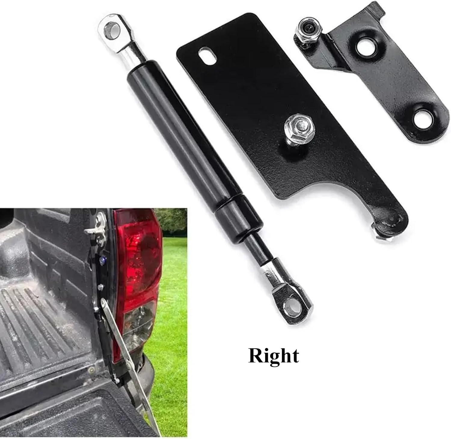 AONNOUS Pair Tailgate Assist Slowdown Struts Kit Fit for Toyota Hilux GUN125 GUN126 Rogue SR SR5 Rugged X Rear Trunk image number 3