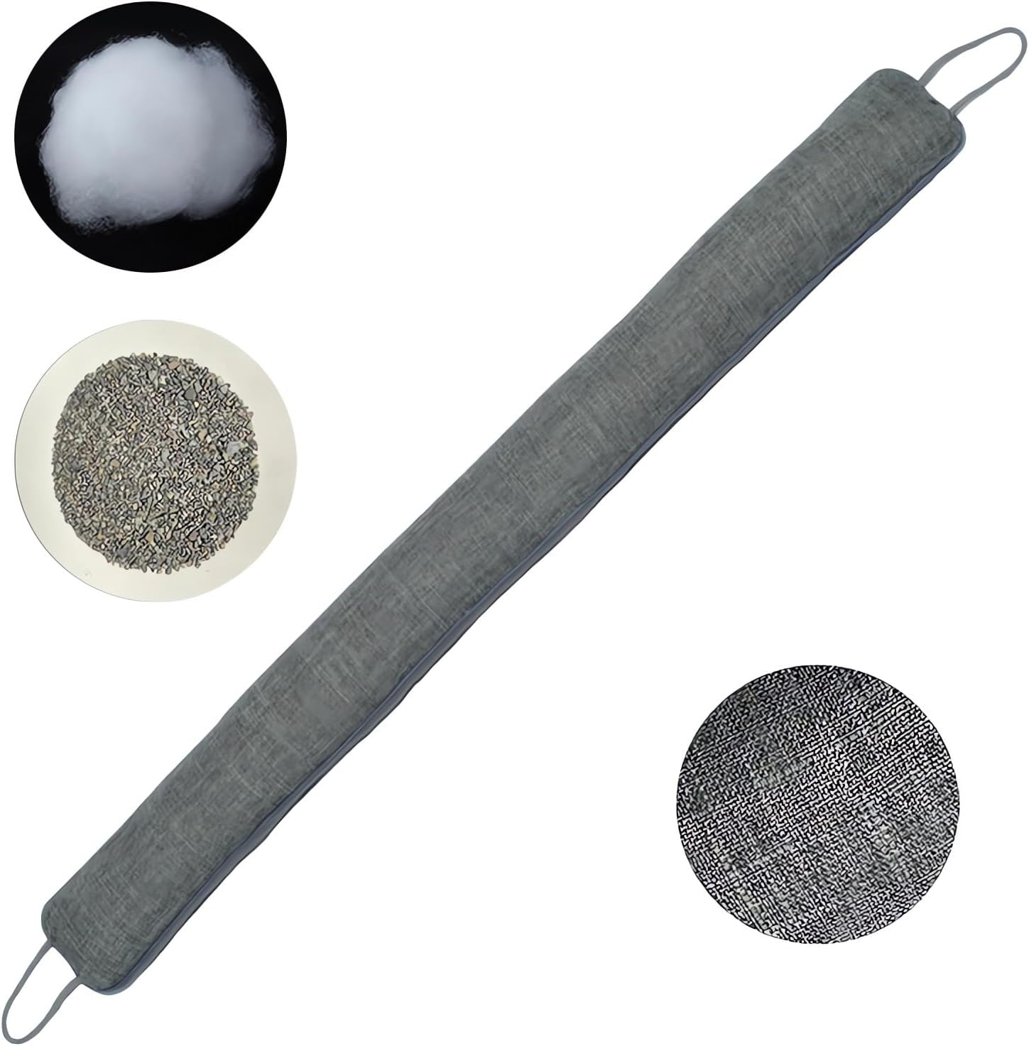 Door Draft Stopper, Wind and Dust Protector, Temperature Retainer, Insect Blocker, Space-Saving Design, Ideal for Home and Office Use (Grey) image number 3