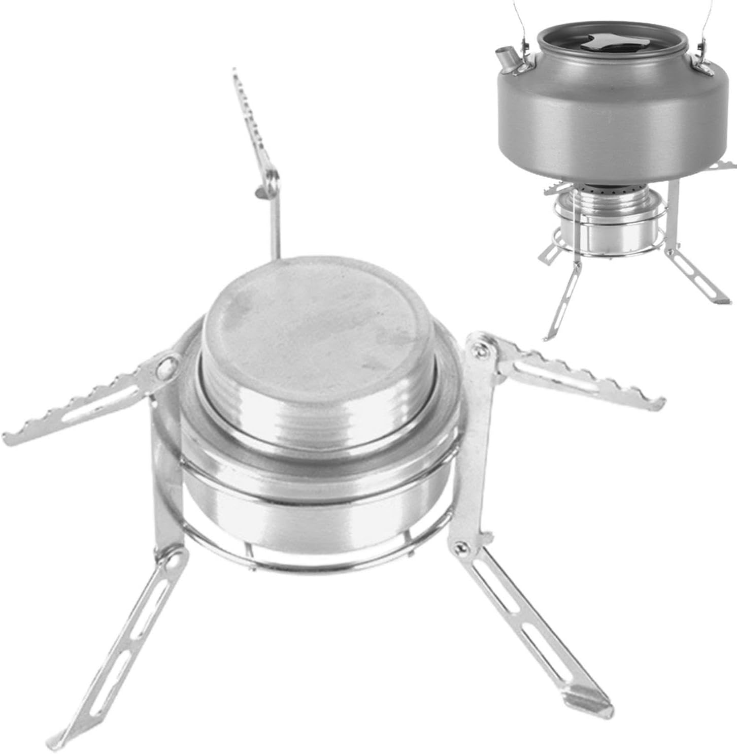 Alcohol Stove for Camping,Alcohol Burner Camp Stoves with Support Rack - Lightweight Camping Gear, Alcohol Furnace for Backpacking, Picnic Hiking image number 3