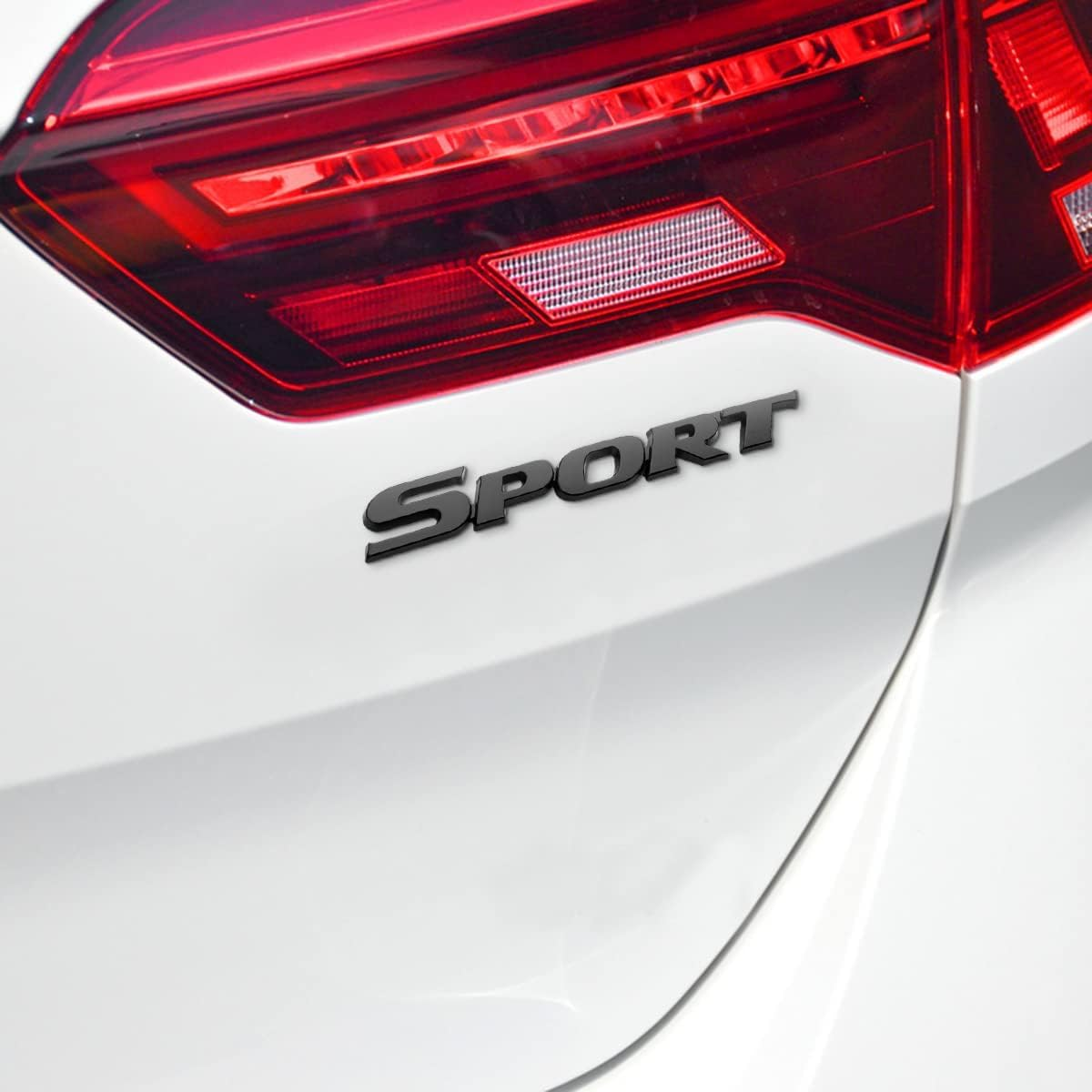 3D Metal Sport Sticker for Car, Styling Personalise Sport Emblem Decal, Auto Badge Stickers Car Exterior Decoration Accessories, 3D Stickers for Trunk Side Fender Rear Tailgate (Black) image number 1