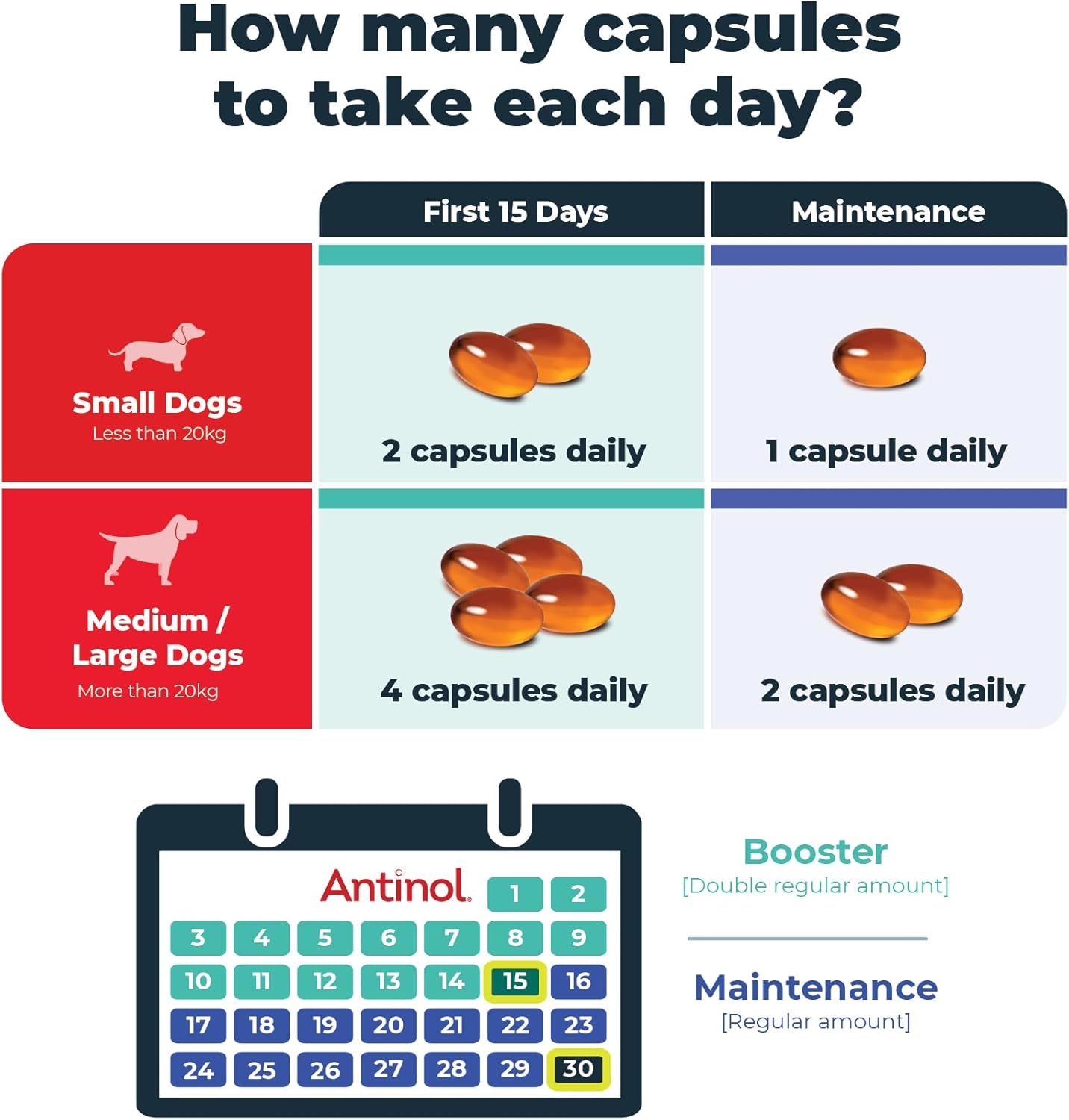 Vetz Petz Antinol plus ? Natural Joint, Skin & Coat Supplement for Dogs ? Marine Lipid Oils for Mobility & Inflammation ? No Fillers or Preservatives (60 Capsules)