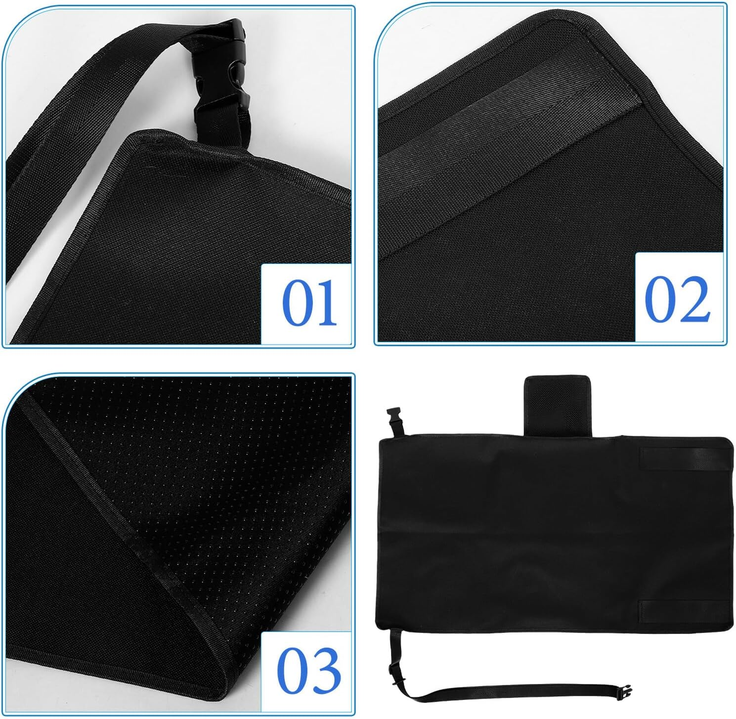 Portable Airplane Footrest Seat Extender with Sturdy Straps and Design for Travel Comfort Long Flights and Car Rides image number 5