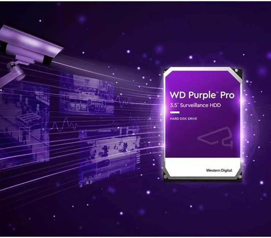 Western Digital 26TB WD Purple Pro Surveillance Internal Hard Drive HDD - SATA 6 Gb/S, 512 MB Cache, 3.5" - WD260PURP
