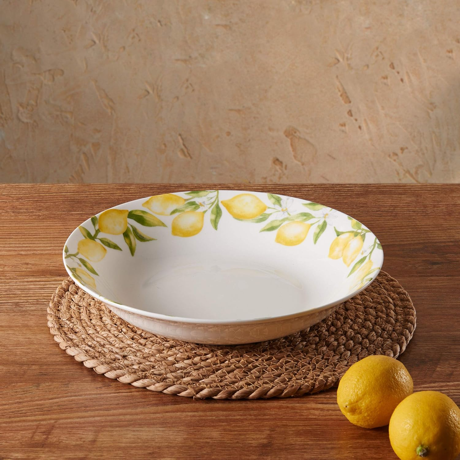 Mikasa Lemons Serving Bowl, 10-Inch, Assorted image number 2