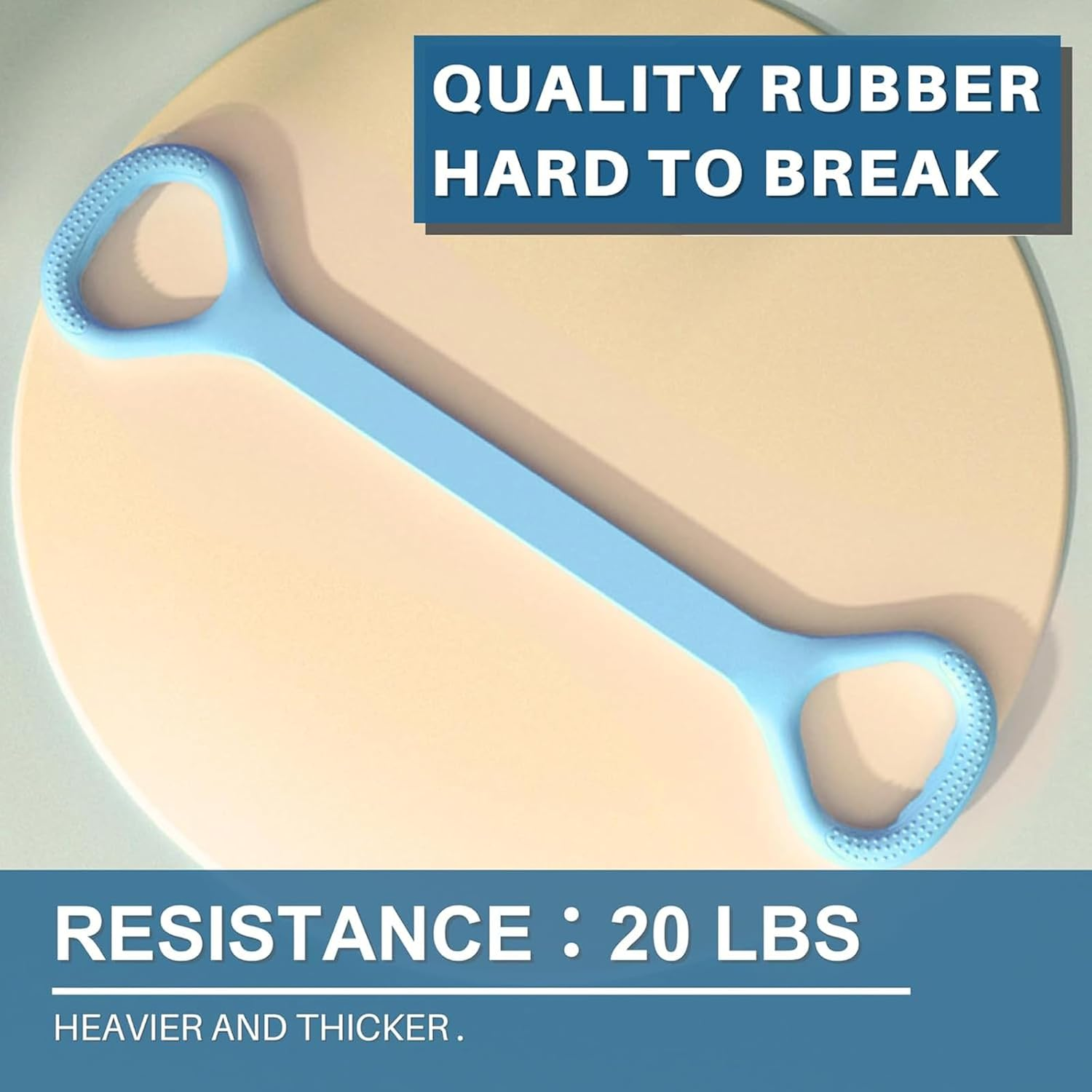 Figure 8 Resistance Band with Handles, Upgraded Silicone Exercise Band for Shoulder, Arm & Back Workout at Home/Gym(Pink) image number 1