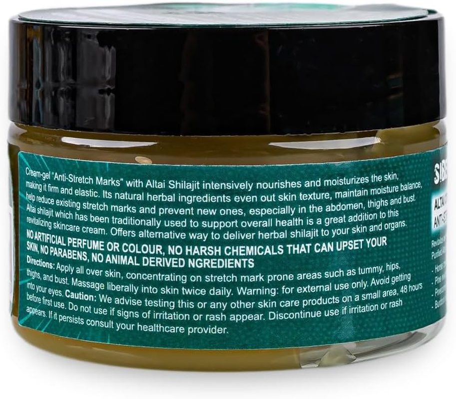 Siberian Green Altai Cream-Gel &ldquo;Anti-Stretch Marks&rdquo; with Shilajit and Siberian Herbs 100Ml image number 3