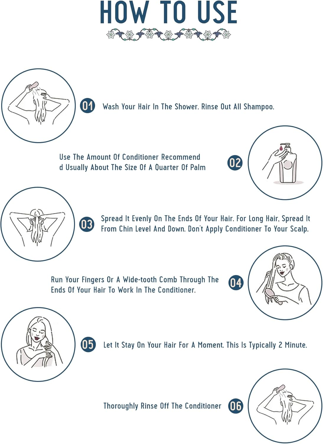 AVIMEE Herbalradha Hair Conditioner for All Hair Type | Repairs Damaged Hair | with Keratin Protein, Rice Protein, Apple Cider Vinegar & Aloe Vera | Makes Hair Silky Smooth | 200 Ml image number 2